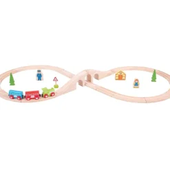 Wooden Figure of Eight Train Set