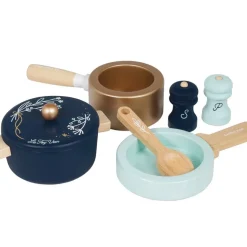 Wooden Pots & Pans Cooking Set