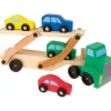 Wooden Transporter Lorry with Cars