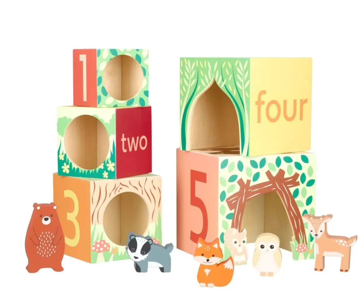 Woodland Animal Stacking Cubes